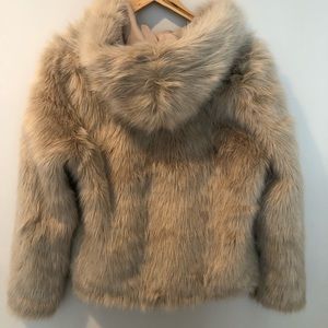 Faux fur jacket